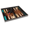 Spin Master Games Legacy Deluxe Wooden Backgammon Set - Classic 2-Player Board Game with Cups & Dice for Ages 8 and Up