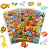 Birthday Popper Birthday Return Gift For Kids, 10 Pcs 3D Jungle Animal Theme Stickers | Fun Safari Stickers For Boys & Girls | S