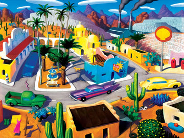 MasterPieces 550 Piece Jigsaw Puzzle for mature-themeds and Family - The Land of AZ - 18x24