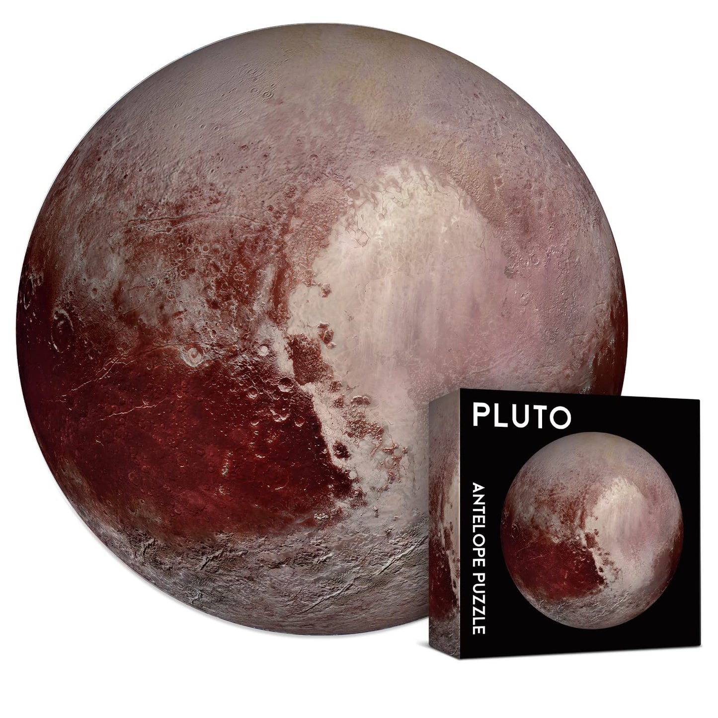 Antelope - 1000 Piece Puzzle For Adults, Pluto Jigsaw Puzzles 1000 Pieces, Space Puzzle, Planet Round Puzzle,Circle Puzzle, Solar System Puzzle, High Resolution, Matte Finish, No Dust Space Puzzle