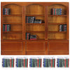 Chivertion 1:12 Scale Dollhouse Miniature Wooden Bookshelf With 48 Pcs Miniatures Books, Mini Bookcase Mini Library Furniture Gi
