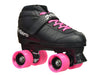 Epic Skates Super Nitro Indoor/Outdoor Quad Speed Roller Skates Black/Pink mature-themed 7