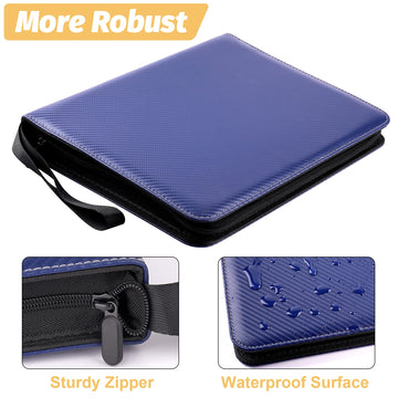 GERMUN Trading Card Binder enhanced 9 Pocket Card Binder 720 Double Sided Pocket PU Collection Binder Collector Album Card Holder for MTG TCG Sports Cards (Black)