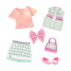 Glitter Girls Dazzling Denim Skirt & Top Deluxe Outfit 14Inch Doll Clothes & Accessories For Girls Age 3 & Up (Gg50091Z)