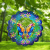 Generic Metal Wind Spinners 3D Hanging Butterfly Wind Spinner 10Inch Metal Wind Spinners For Outdoor&Indoor Decor, Yard Art, Garden Decoration, Blue