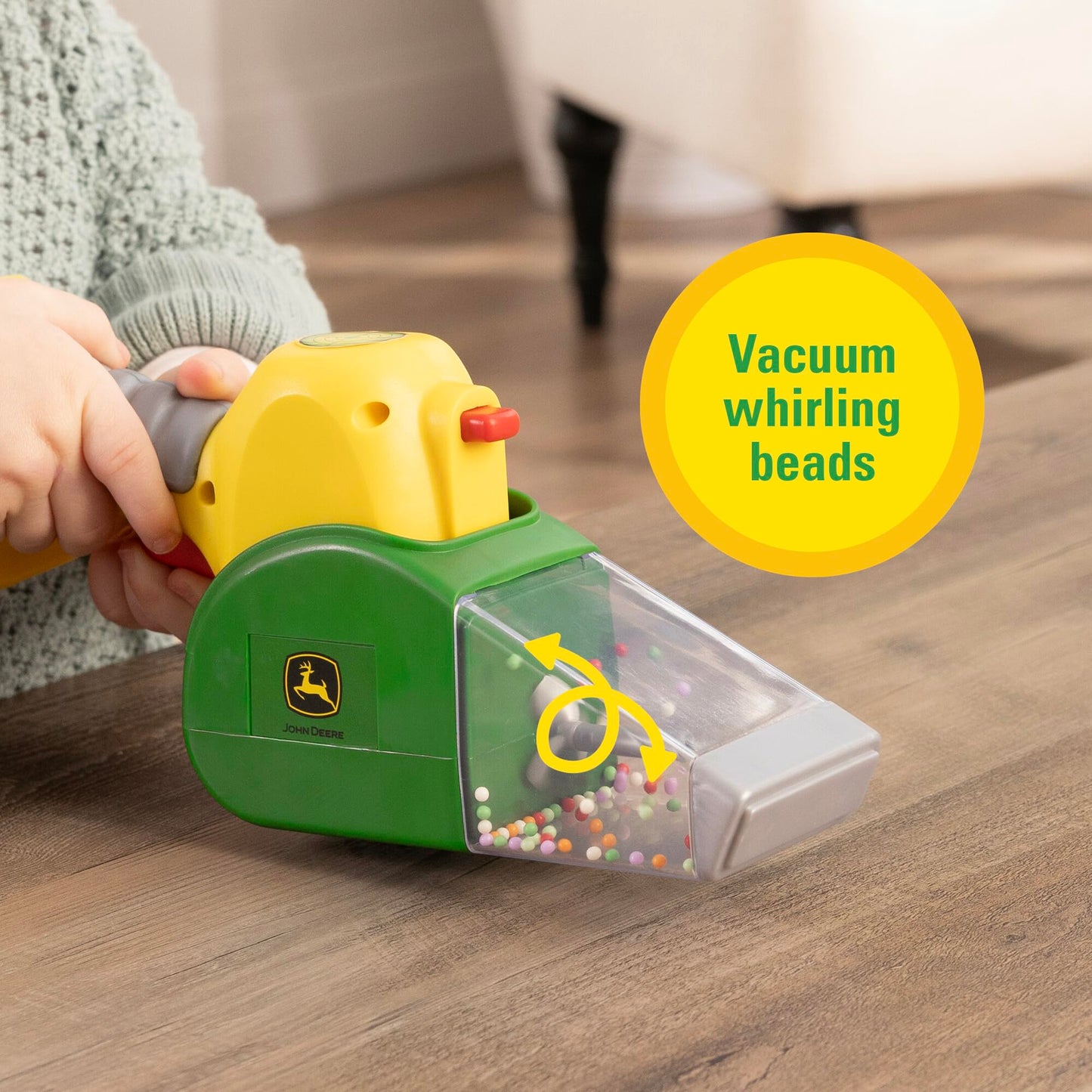 John Deere Kids Power Tools - 2-In-1 Power Tool Toy With Toy Saw And Toy Vacuum - Kids Tool Set With Unique Motion - John Deere