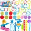 Dough Tools For Kids, 46Pcs Dough Toys Include Play Food Molds - Cupcakes, Ice Cream, Noodle, Play Bulk Pack With Roller, Cutter