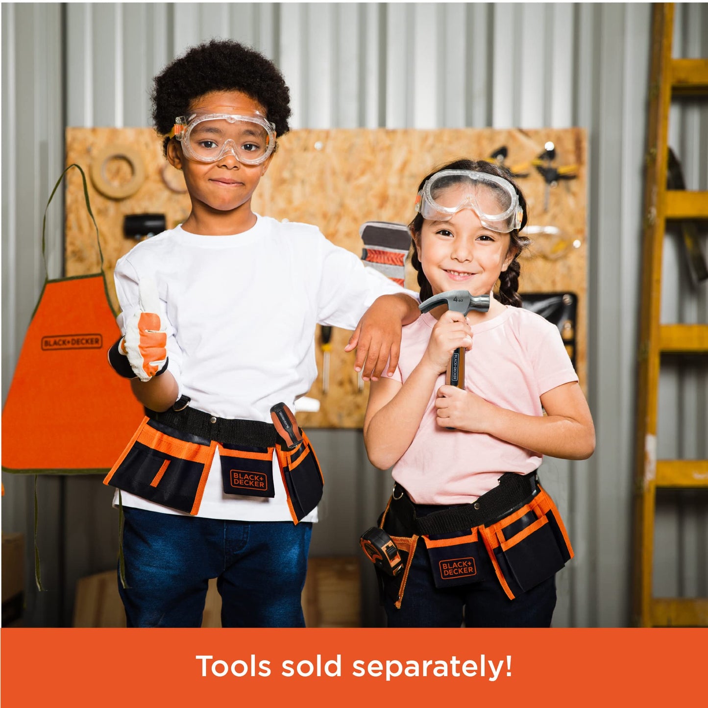 Black & Decker Black And Decker Kids Tool Belt - Pretend Play Belt For Tools With Adjustable Strap