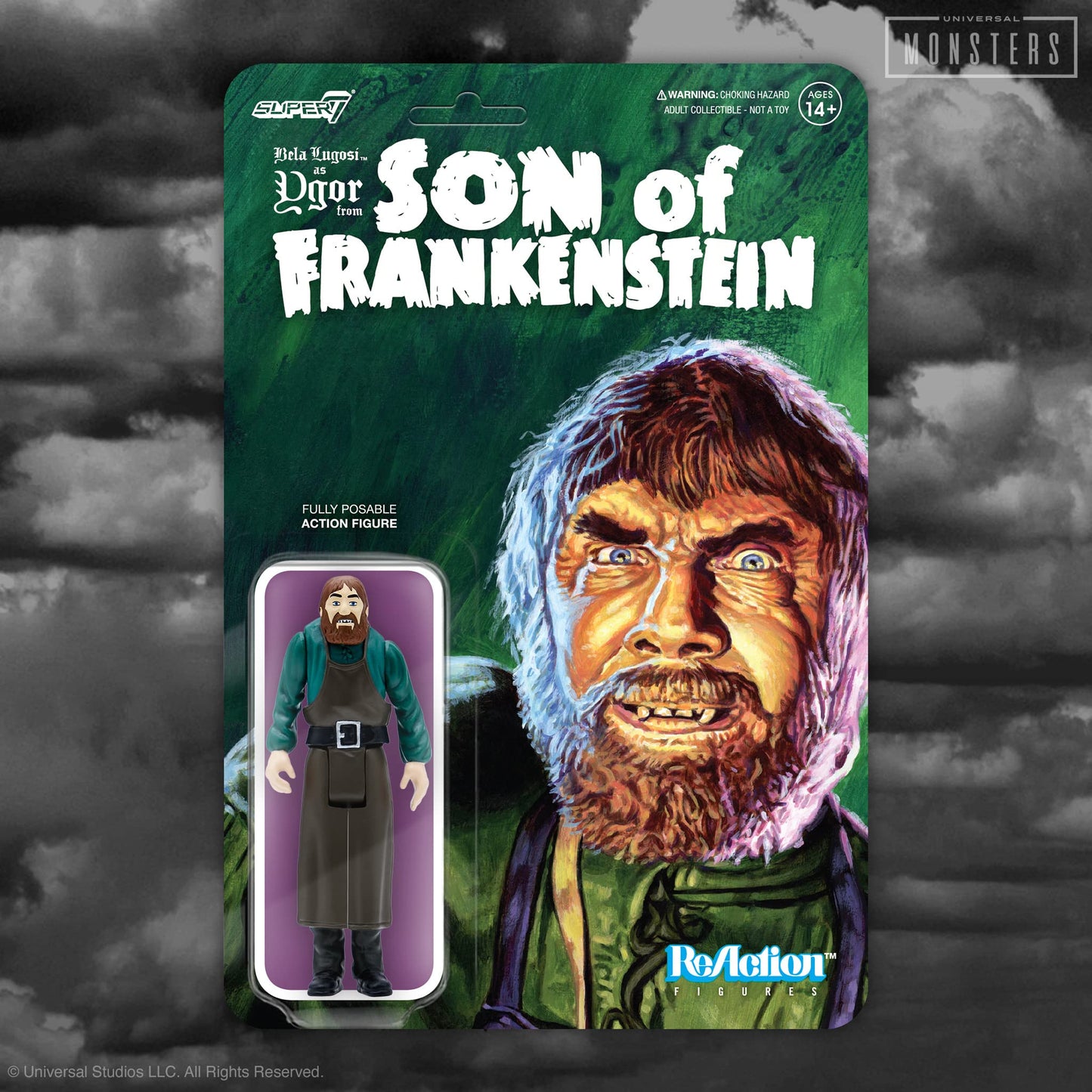 Super7 Universal Monsters Son Of Frankenstein Ygor - 3.75' Universal Monster Movies Action Figure Classic Movie Collectibles And Retro Toys