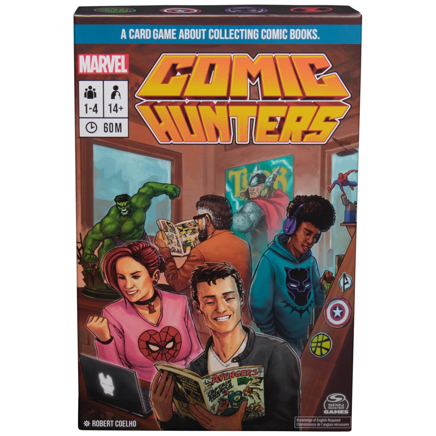 Spin Master Games, Marvel Comic Hunters, Comic Collecting Strategy Card Game for Fans of Marvel Rivals & Action Movies, 1-4 Players, for Ages 14 & Up -Like New
