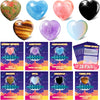 JOYPRO Valentines Day Gifts for Kids Classroom, 28 Pack Valentines Cards Goodie Bags with Heart Stones, Valentine Exchange Gifts