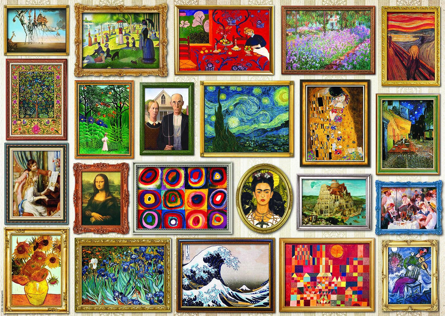 EuroGraphics Masterpieces Puzzle - Multicolor, Cardboard, 19.25" x 26.5", Model 6000-5766