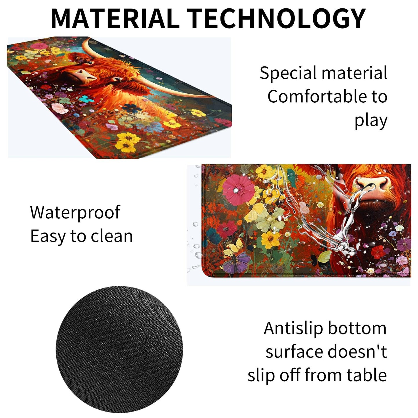 DIGTIALL Card Mat for MTG & TCG Playmat Mouse Pad,23.6'' x 13.8'' Game Mat for MTG RPG CCG Trading Card Game Playmats Table Mat