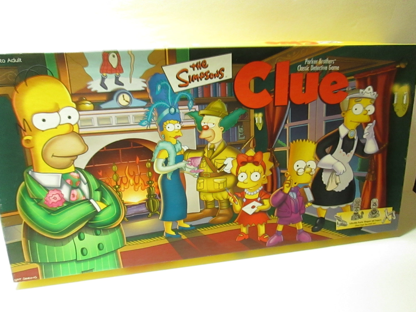 Simpsons The Clue Board Game 1St Edition With Pewter Pieces