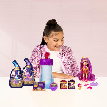 Magic Mixies Pixlings Deluxe Pack, Pippa The Firehorse, Shimmer Reveal, Create & Mix Potion That Magically Reveals 6.5'' Pixling