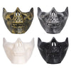 Yookat 4 Pieces Halloween Masquerade Mask Skull Skeleton Mask Half Face Skeleton Mask Masquerade Masks Skull Masks for Halloween