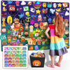 200Pcs Felt Story Board Set with Storage Bag Preschool Teaching Wall Flannel Busy Board Bonfire Party Themed Early Learning Inte