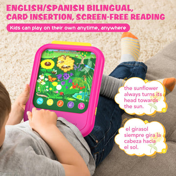 Kids Learning Tablet Educational Learning Pad For Toddlers 2-5 To Learn Alphabets, Numbers, Foods, Time, Music, Vehicles,Tablet Toy For Toddlers Ages 2 3 4 5 6 Years Old Pink