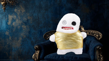Fuggler Gold Fuggs Plush Toy - Funny Ugly Monster, Splodge Color, Model 15708, Collectible