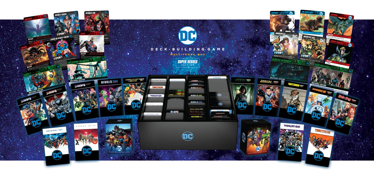Cryptozoic Super Heroes Edition Dc Comics Deckbuilding Game, Multiverse Box