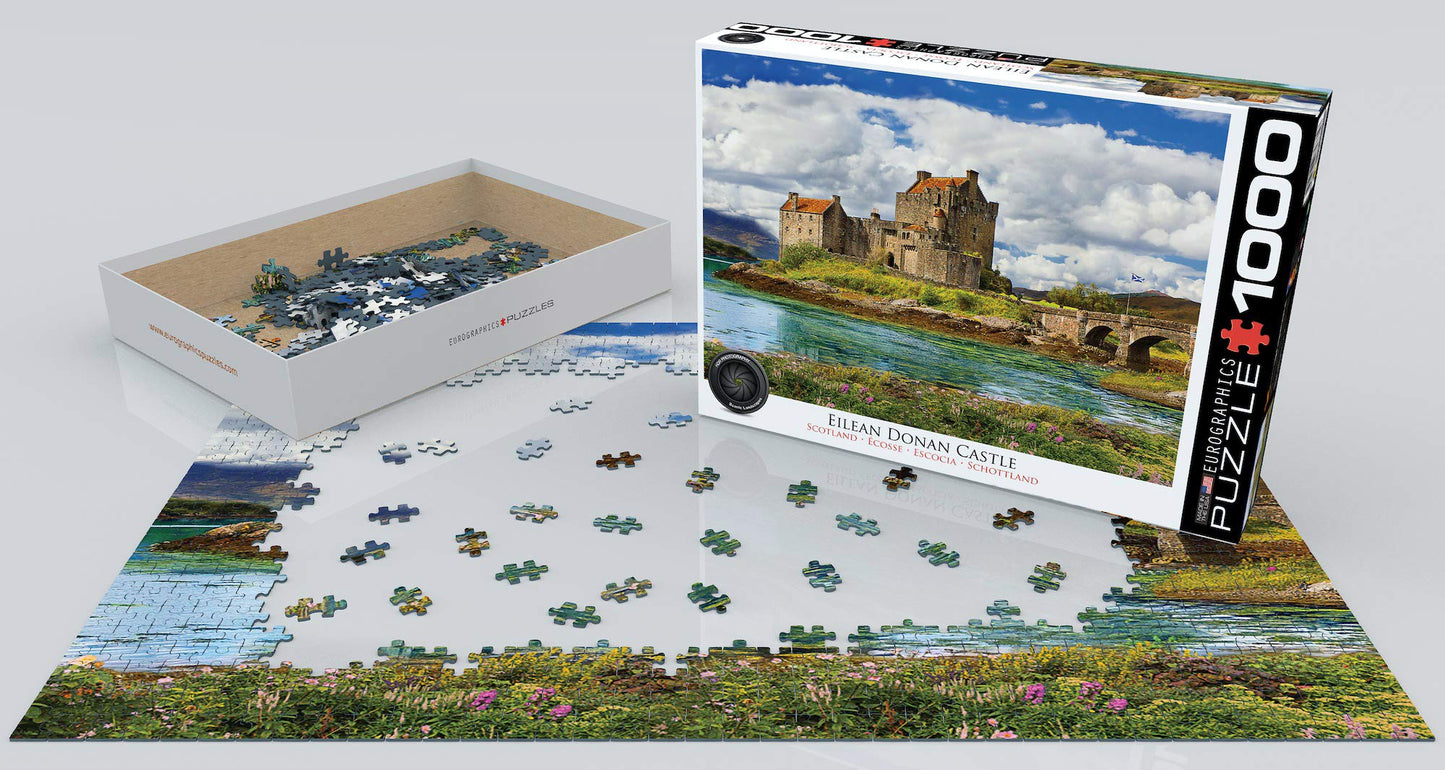 EuroGraphics Eilean Donan Castle Puzzle - Cardboard, 1000 Pieces, Model 6000-5375