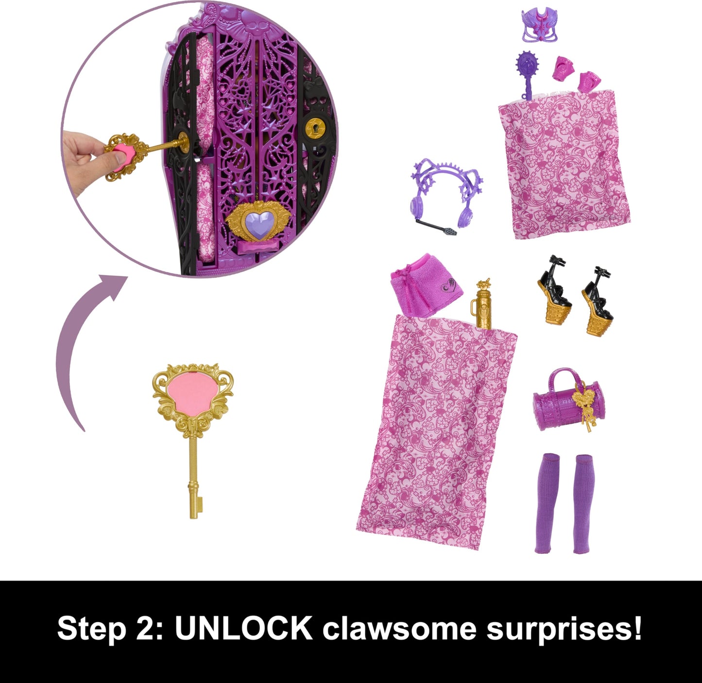 Monster High Skulltimate Secrets Clawdeen Wolf Doll With Wardrobe And 19 Fashion Surprise Accessories, Toy +4 Years (Hxh85)
