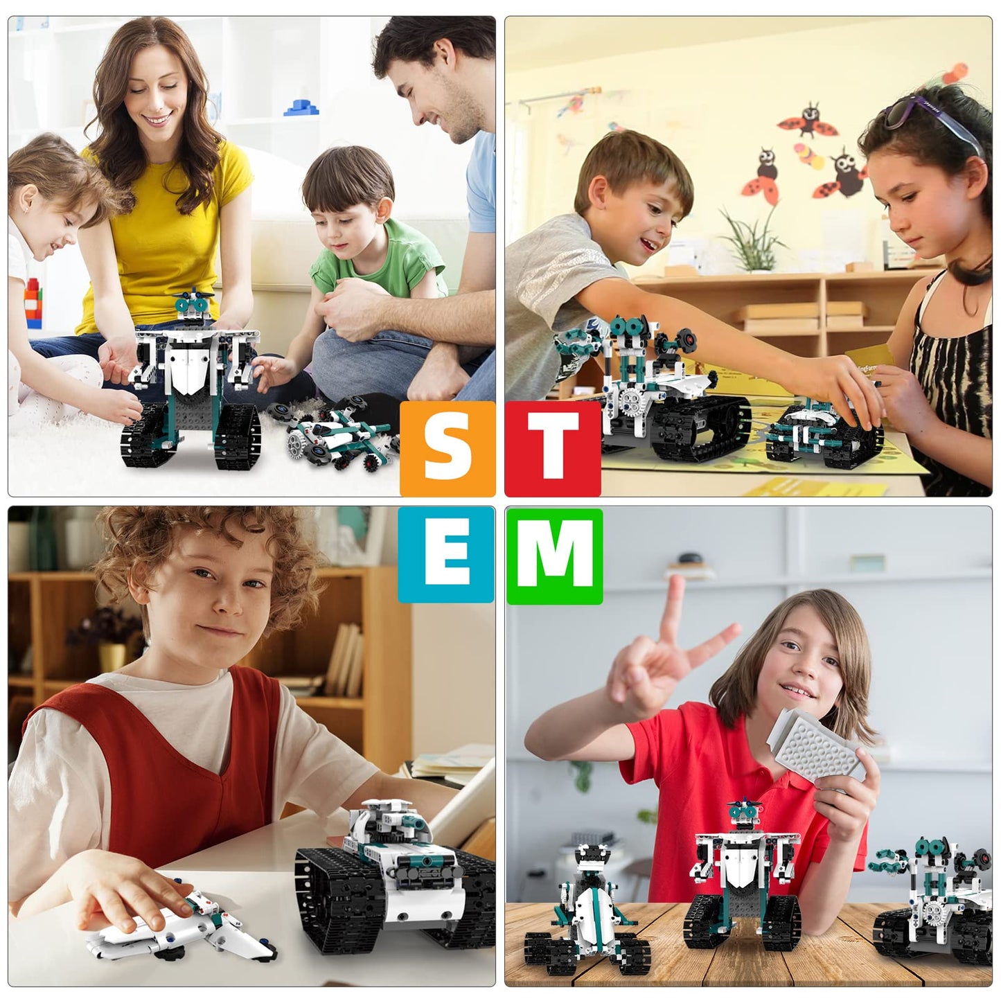 Suplanet Stem Robot Toys For 8-14, 12 In 1 Remote Control Robot Toys For Kids, Programmable Building Robot Kit Birthday Present