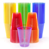 Exquisite Blacklight Party Glow Cups - 60 Pack 12 Oz - Assorted Colors - Disposable Glow In The Dark Cups For Birthday Party - F