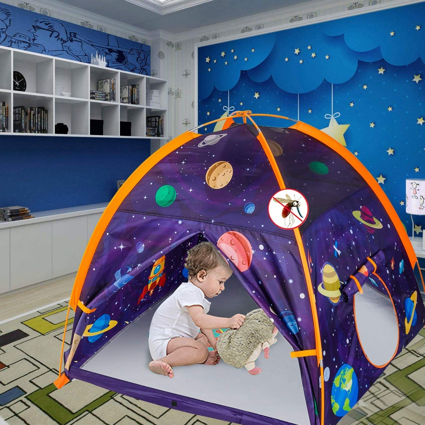 Mountrhino Kids Play Tent -48 X48 X42 Astronaut Space Tent Indoor Outdoor Galaxy Dome Tent For Boys Girls Toys Camping Pl
