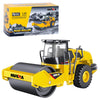 Qcar 1/60 Scale Metal Large Road Roller Toy, Metal Construction Vehicles Model Toy, Outdoor Sandbox Car Toys, Birthday Gift Todd