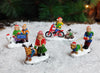 Moments In Time Set Of 4 Hand-Painted Polyresin Christmas Village Figures