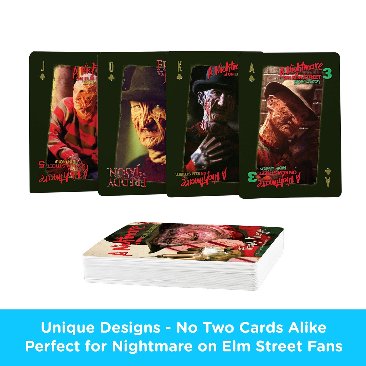 Aquarius A Nightmare On Elm Street Playing Cards - Noes Themed Deck Of Cards For Your Favorite Card Games - Officially Licensed Merchandise & Collectibles