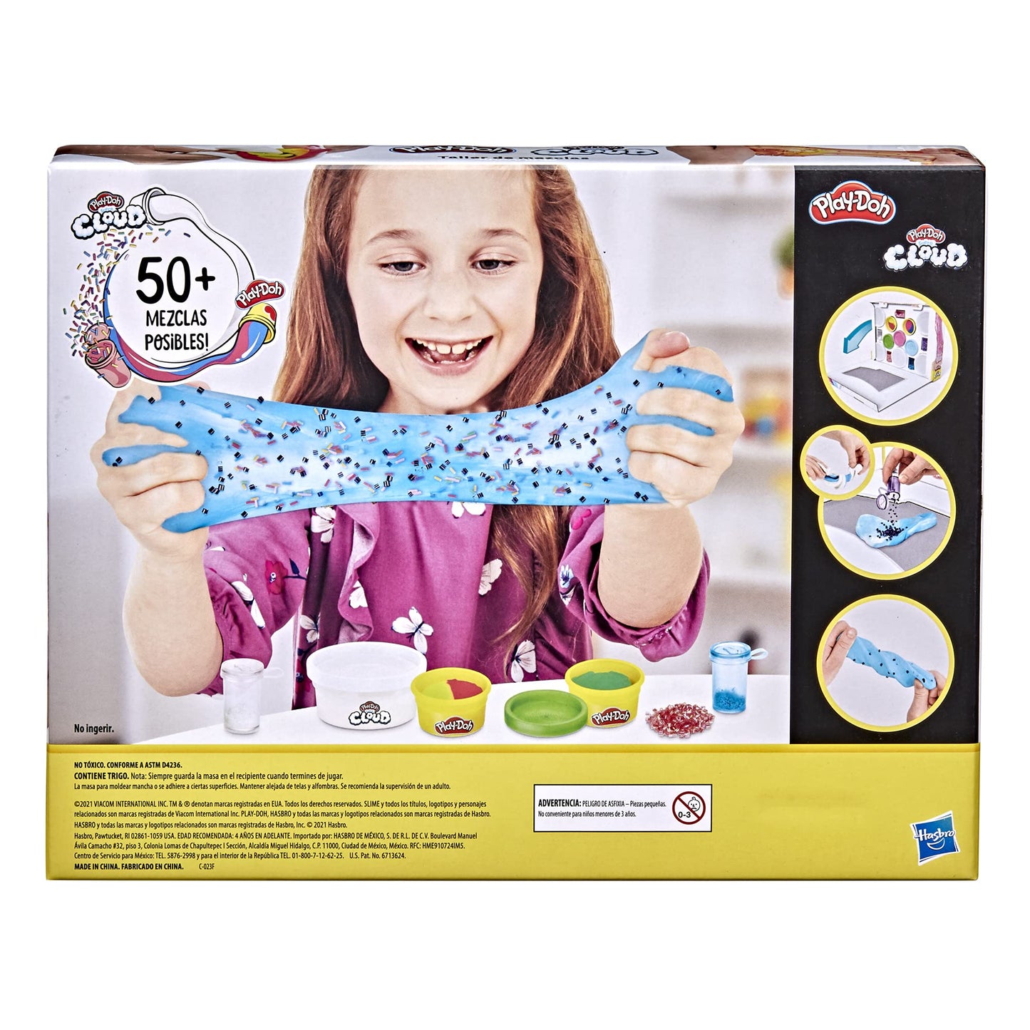 Play-Doh Mixing Studio Diy Kit For Kids 4 Years And Up, Mix Your Own Colors With Super Cloud And Scented Classic Modeling Compound, 10 Cans, 5 Mix-Ins, Non-Toxic