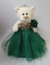 Kinnex Collections Since 1997 20'' Teddy Bear With Elegant Dress (Centerpiece) ~ B16631N-33 (Emerald Green)