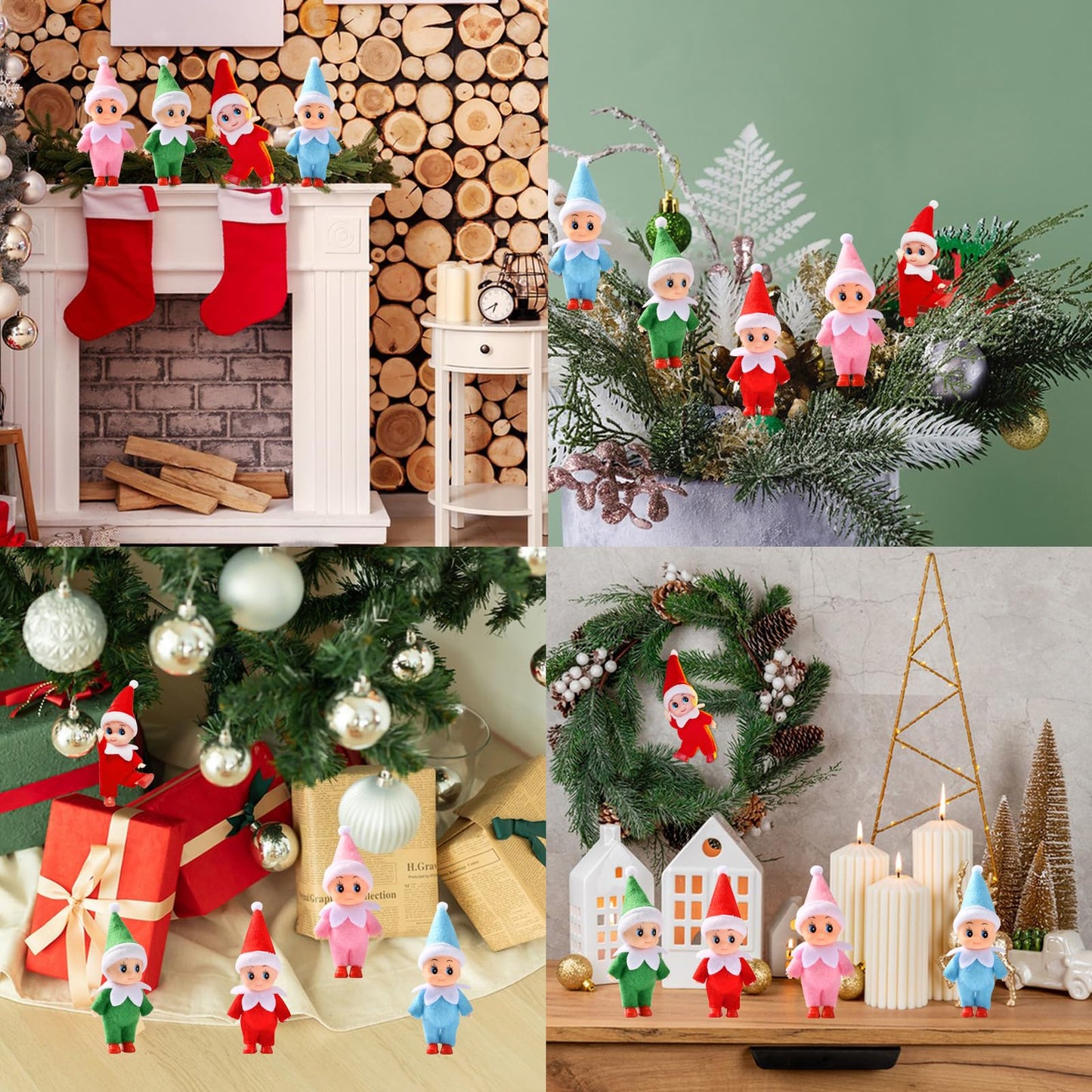 Christmas Elf Baby Dolls Tiny Elf Miniature Christmas Decorations Stocking Stuffers Elf Toys Christmas Holiday New Year Newborn