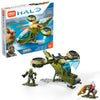 Mega Construx Halo UNSC Hornet Blitz Micro Action Figure Building Set - Green, Detailed Model for Collectors and Fans