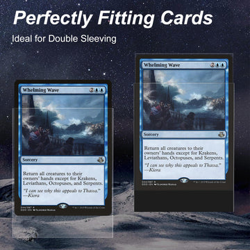 1200 Pack Card Sleeves, Perfect Fit Inner Sleeves Ideal For Double-Sleeving, Trading Card Sleeve Compatible With Mtg, Tcg, Gamin