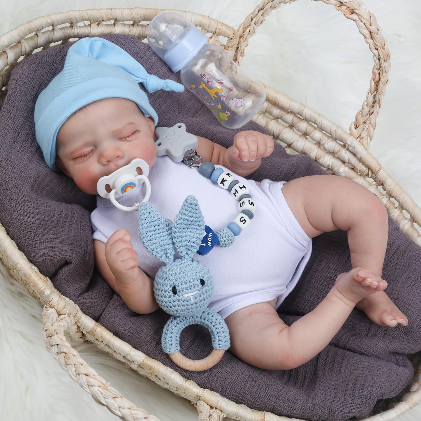 Charex Realistic Reborn Baby Dolls Boy - 18 Inch Newborn Sleeping Baby Dolls, Lifelike Reborn Baby Dolls With Weighted Soft Cloth Body Birthday Gift Toy For Age 3+