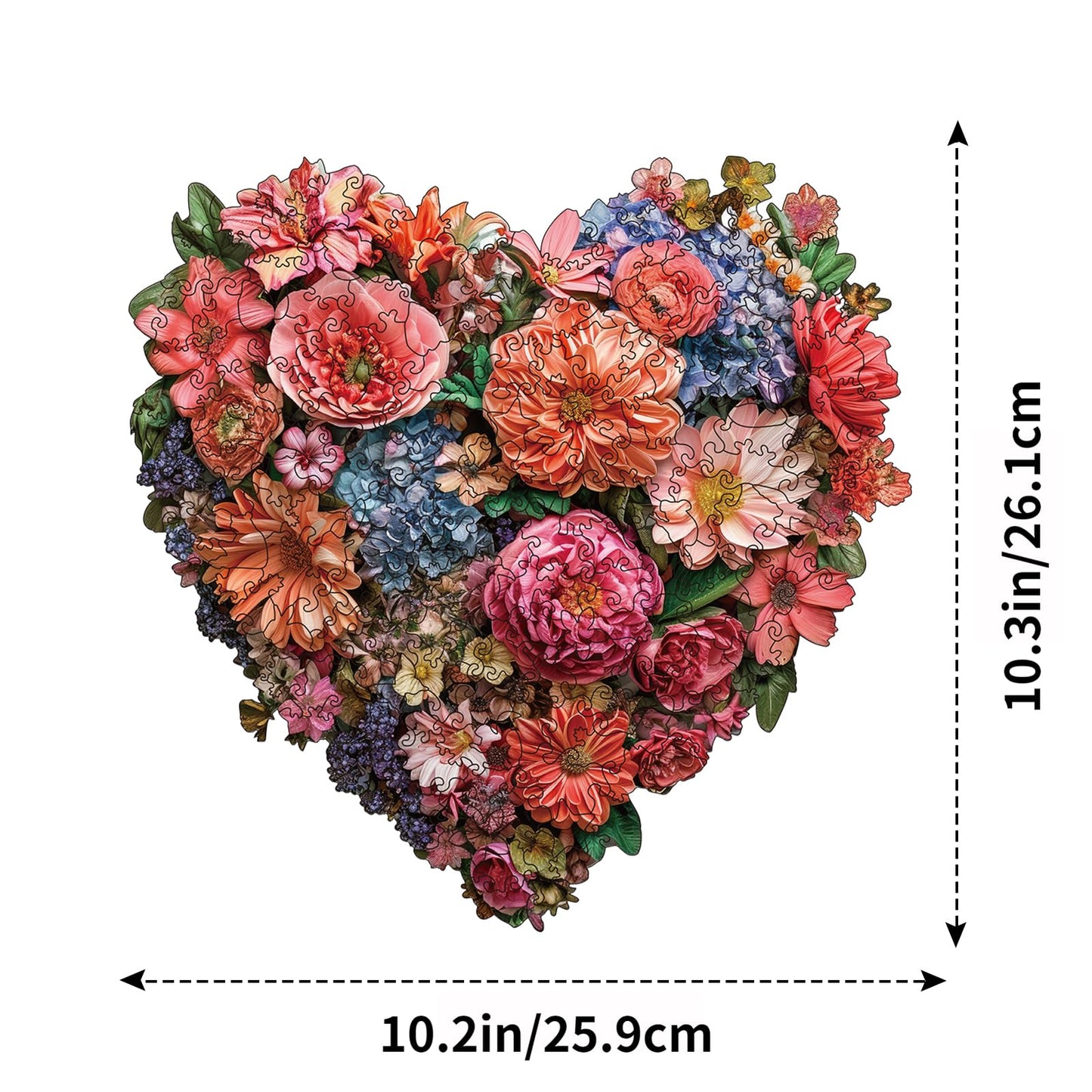 Wooden Puzzle For Adults, 200 Piece Flowers Irregular Animal Shaped Wooden Jigsaw Puzzles, Unique Puzzles For Adults, Creative G