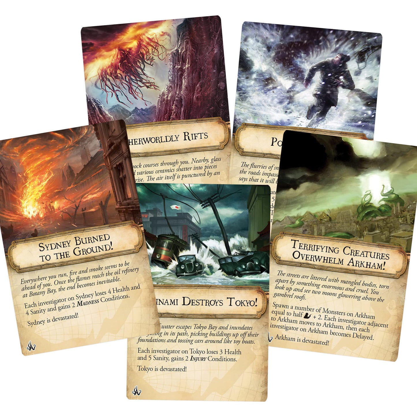 Eldritch Horror Cities In Ruin Board Game Expansion | Mystery Game | Cooperative Board Game For Adults And Family | Ages 14+ | 1
