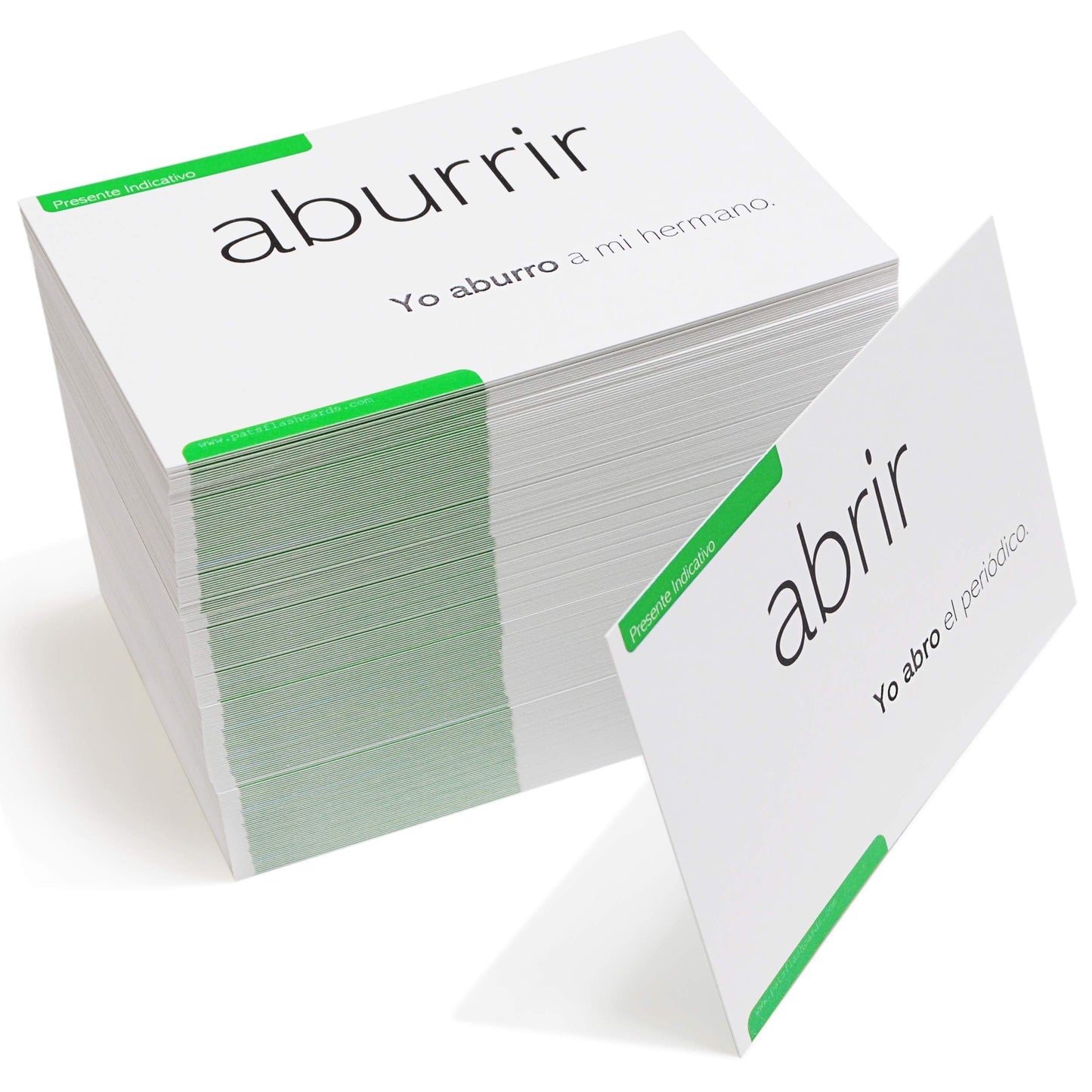 200 Spanish Verb Conjugation Presente Indicativo Flash Cards - Full Examples In Both Spanish And English