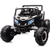 Outfunny 24V Kids Utv, 4Wd Electric Ride-On Toy Car For Kids W/Remote Control, 4X200W Motors, 5Mph Max Speed - White