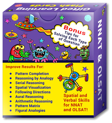 TestingMom.com NNAT and OLSAT Test Prep Flash Cards - NYC Gifted and Talented - Kindergarten (Level A) - Grade 1 (Level B) - 140
