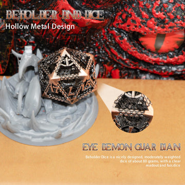 Beholder Dice,HNCCESG DND Dice of 7 Piece Dice Set,Dice Set D&D Metal for Dungeons and Dragons Dices or D and D Dice,RPG Role Pl