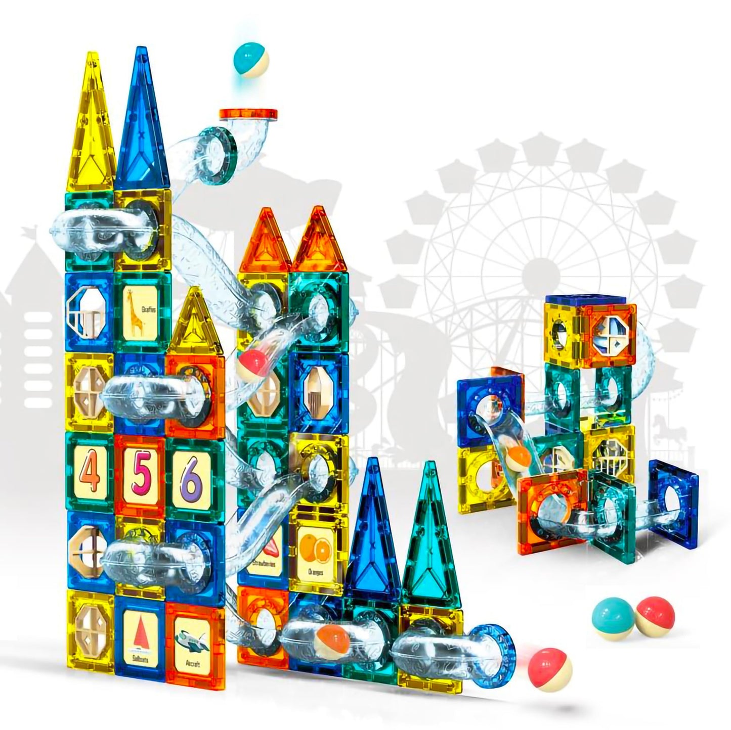 Vgrassp Magnetic Building Blocks Set For Kids - Creative Stem Toy For Boys And Girls With Strong Magnets, Vibrant Colors, Safe &