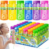 V-Opitos 36 Pack Bubble Bottles With Wands In 6 Colors, 4Oz Bubbles Solution, Bubble Party Favors For Kids, Birthday, School Cla