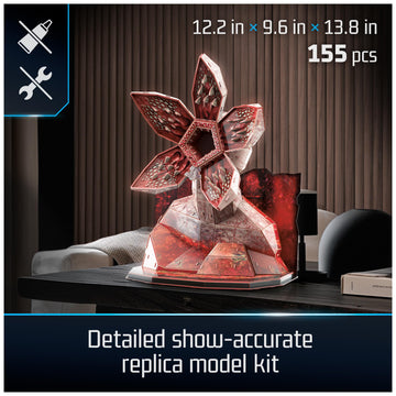 4D Build Stranger Things Demogorgon 3D Model Kit with Stand Stranger Things Collectibles & Desk Decor mature-themed Puzzle Building Toys 155 Pieces 3D Puzzles Gift Ideas for Ages 12 & Up