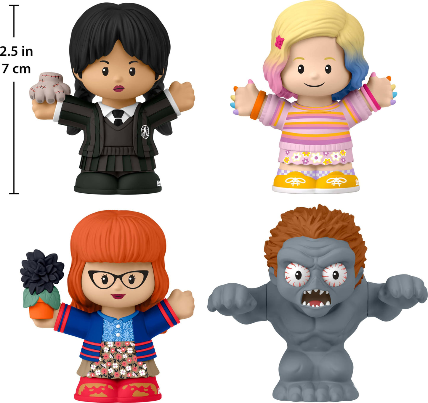 Little People Collector Wednesday TV Series Special Edition Set for Adults & Fans, 4 Figures in Display Package