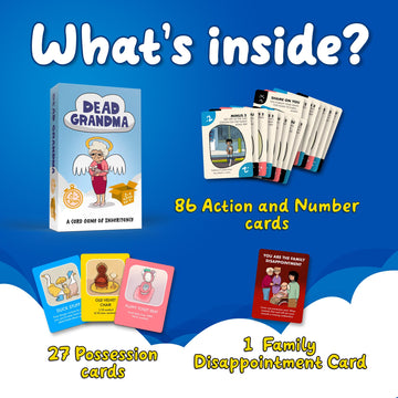 Dead Grandma: A Card Game Of Inheritance - Fun And Clever Family Game For Adults, Teens, And Kids - Strategic Party Play For 2-4