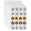 Mudor 200 Pocket Coin Pages For Collectors, Standard 9-Hole Coin Collection Pages Fit Most Binder, Coin Collecting Supplies, 10